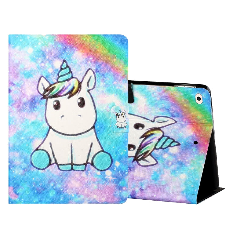 Colored Drawing Horizontal Flip Leather Case with Holder & Card Slots & Sleep / Wake-up Function, For iPad Mini 5/4/3/2/1, For iPad 10.2 / iPad Air 10.5 （2019） / iPad Pro 10.5 inch, For iPad Air / Air 2 / 2017 / 2018                                    ...