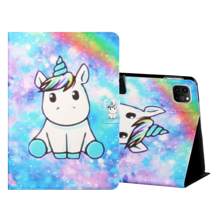 Colored Drawing Horizontal Flip Leather Case with Holder & Card Slots & Sleep / Wake-up Function, For iPad Mini 5/4/3/2/1, For iPad 10.2 / iPad Air 10.5 （2019） / iPad Pro 10.5 inch, For iPad Air / Air 2 / 2017 / 2018                                    ...