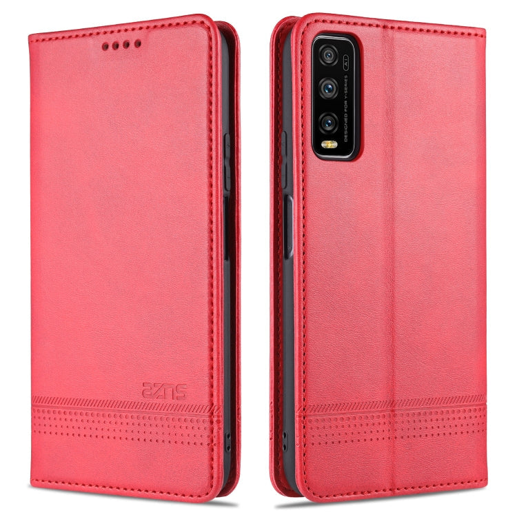 AZNS Magnetic Calf Texture Horizontal Flip Leather Case with Card Slots & Holder & Wallet, For OPPO A15, For vivo Y20, For vivo Y70s / Y51s / IQOO U1, For Samsung Galaxy A42 5G