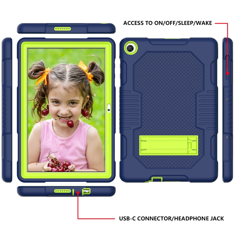 Contrast Color Robot Shockproof Silicone + PC Protective Case with Holder, For Huawei MatePad T10, For Huawei MatePad T8 8.0(2020)