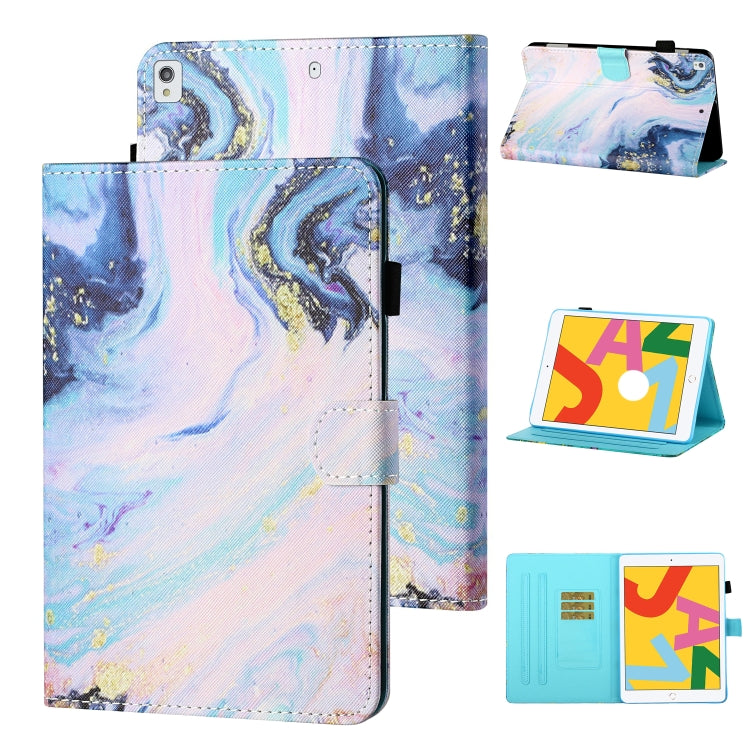 Coloured Drawing Stitching Horizontal Flip Leather Case with Holder & Card Slot & Sleep / Wake-up Function, For iPad Pro 11 (2020) / (2018), For iPad 10.2 2021 / 2020 / 2019 / Air (2019), For iPad Air / Air 2 / 9.7 (2017) & (2018)                      ...