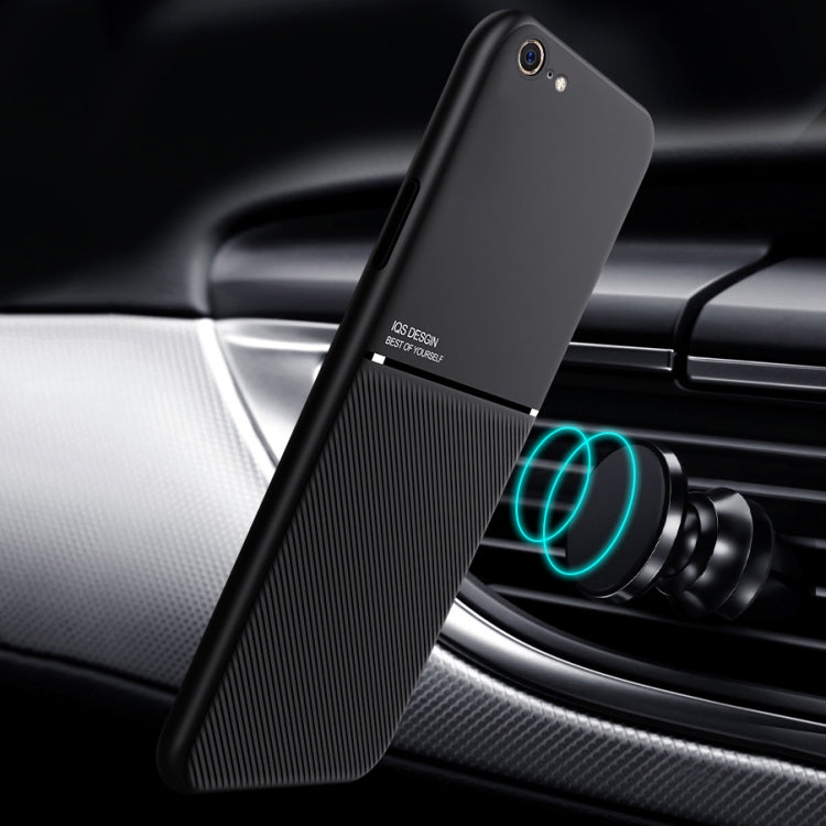 Classic Tilt Strip Grain Magnetic Shockproof PC + TPU Case, For iPhone 6, For iPhone 6 Plus, For iPhone 8 Plus / 7 Plus, For iPhone 11, For iPhone 11 Pro, For iPhone 11 Pro Max