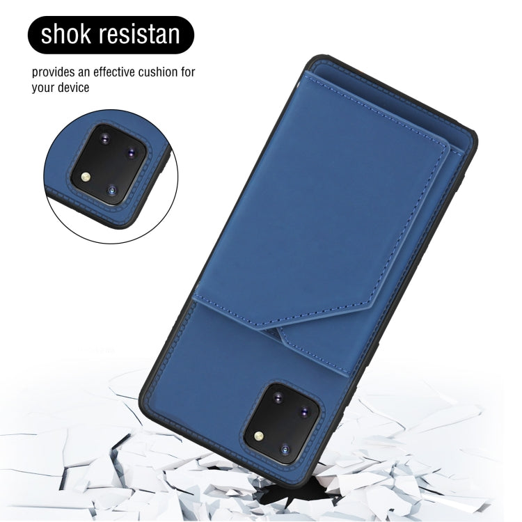 Skin Feel PU + TPU + PC Back Cover Shockproof Case with Card Slots & Holder & Photo Frame, For Samsung Galaxy M60s & A81, For Huawei P40 Lite & Nova 6 SE, For Samsung Galaxy S20 FE, For Samsung Galaxy S20 Ultra