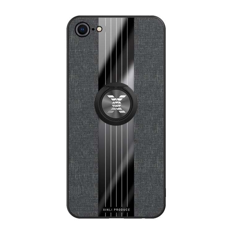 XINLI Stitching Cloth Textue Shockproof TPU Protective Case with Ring Holder, For iPhone 8 / 7, For iPhone 8 Plus / 7 Plus, For iPhone X / XS, For iPhone XR, For iPhone XS Max
