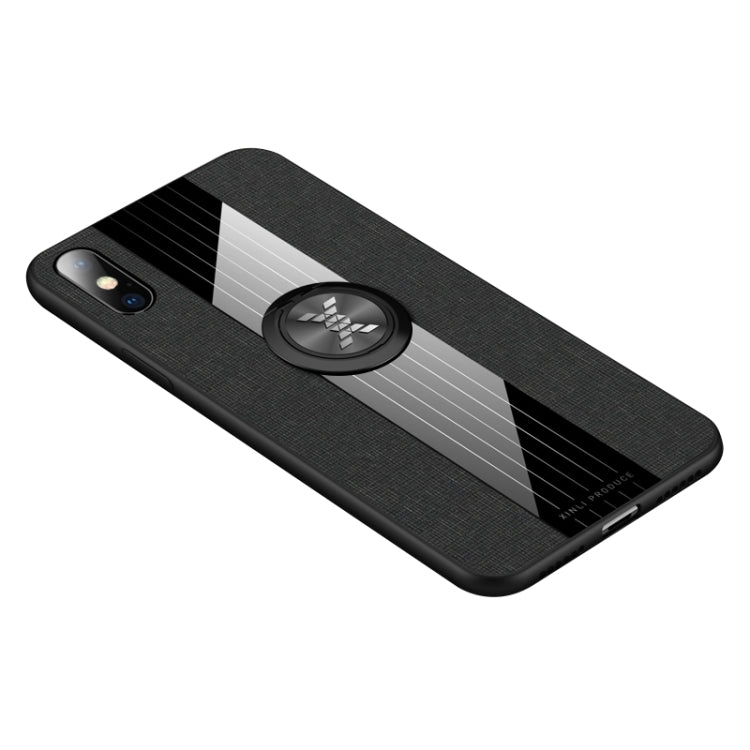 XINLI Stitching Cloth Textue Shockproof TPU Protective Case with Ring Holder, For iPhone XS Max, For iPhone 6 / 6s, For iPhone 6 Plus / 6s Plus