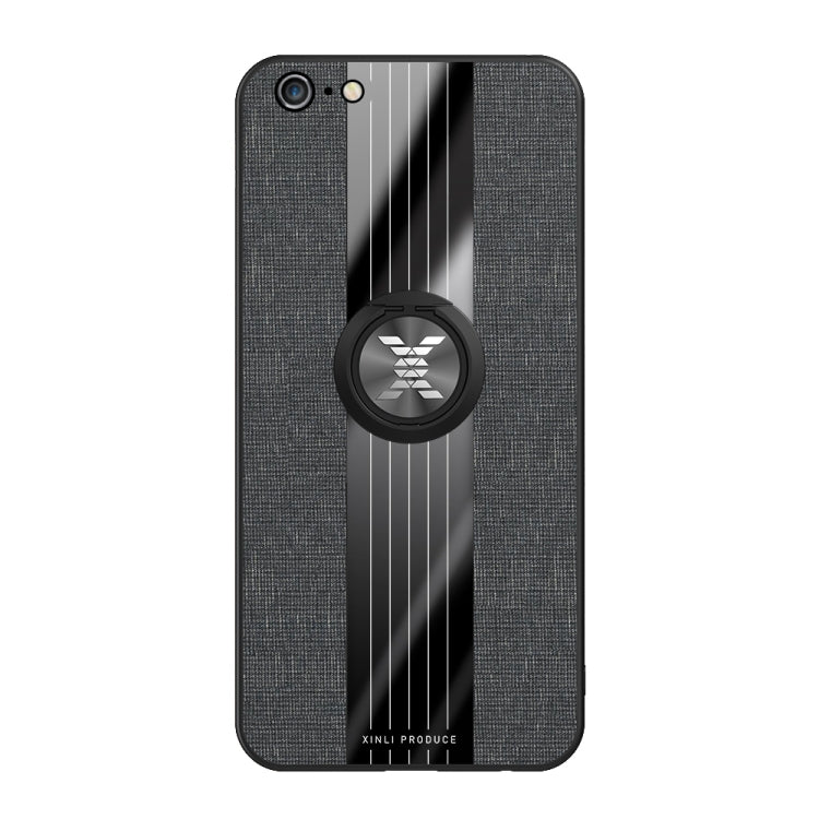 XINLI Stitching Cloth Textue Shockproof TPU Protective Case with Ring Holder, For iPhone 6 / 6s, For iPhone 6 Plus / 6s Plus