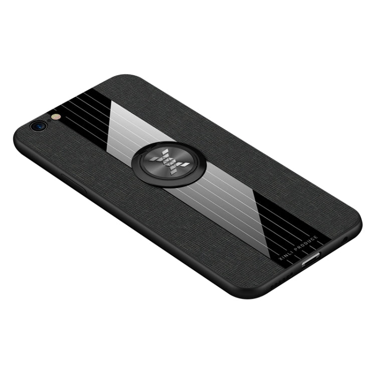 XINLI Stitching Cloth Textue Shockproof TPU Protective Case with Ring Holder, For iPhone 6 / 6s, For iPhone 6 Plus / 6s Plus