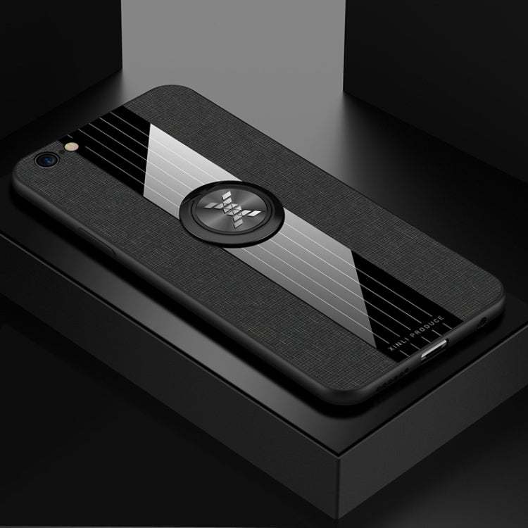 XINLI Stitching Cloth Textue Shockproof TPU Protective Case with Ring Holder, For iPhone 6 / 6s, For iPhone 6 Plus / 6s Plus