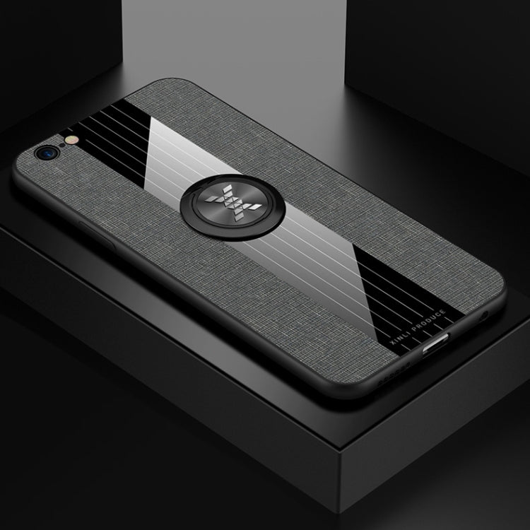 XINLI Stitching Cloth Textue Shockproof TPU Protective Case with Ring Holder, For iPhone 6 / 6s, For iPhone 6 Plus / 6s Plus
