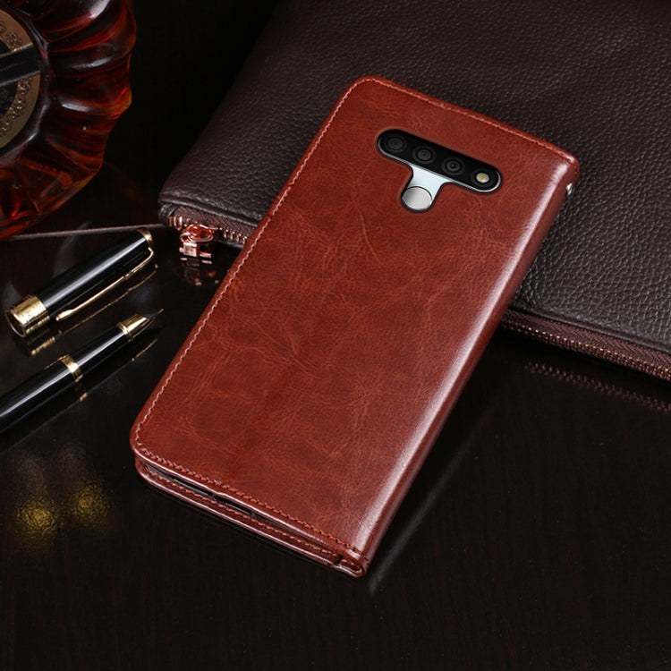 idewei Crazy Horse Texture Horizontal Flip Leather Case with Holder & Card Slots & Wallet, For LG K71, For OPPO A15s, For OPPO Reno5 4G