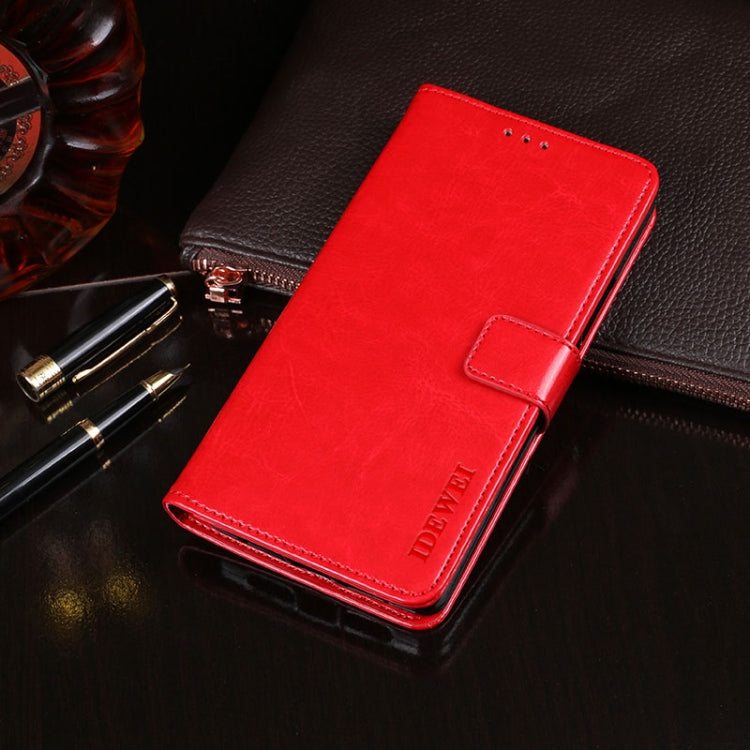 idewei Crazy Horse Texture Horizontal Flip Leather Case with Holder & Card Slots & Wallet, For Xiaomi Redmi 9T, For Xiaomi Redmi Note 9T 5G, For vivo iQOO U3