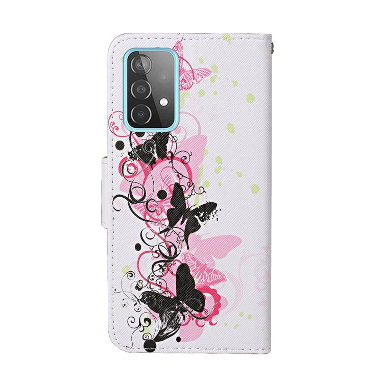 Colored Drawing Pattern Horizontal Flip Leather Case with Holder & Card Slots & Wallet & Lanyard, For Samsung Galaxy A52 5G / 4G, For Samsung Galaxy S21 5G