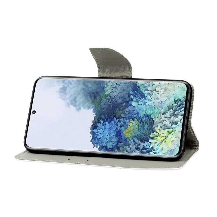 Colored Drawing Pattern Horizontal Flip Leather Case with Holder & Card Slots & Wallet & Lanyard, For Samsung Galaxy S21+ 5G, For Samsung Galaxy S21 Ultra 5G