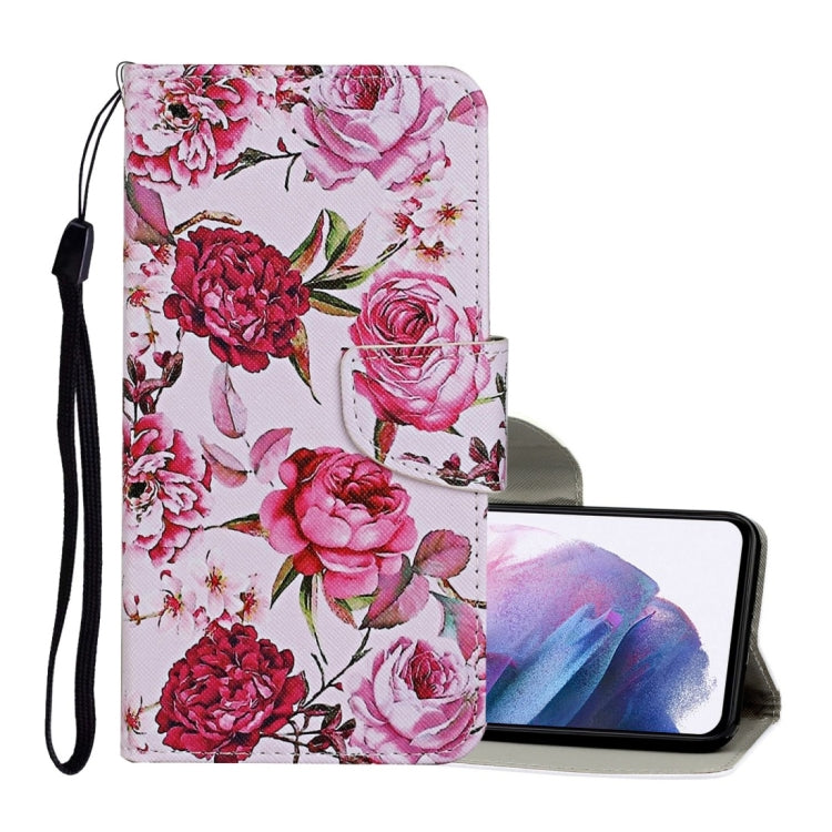 Colored Drawing Pattern Horizontal Flip Leather Case with Holder & Card Slots & Wallet & Lanyard, For Samsung Galaxy S21+ 5G, For Samsung Galaxy S21 Ultra 5G