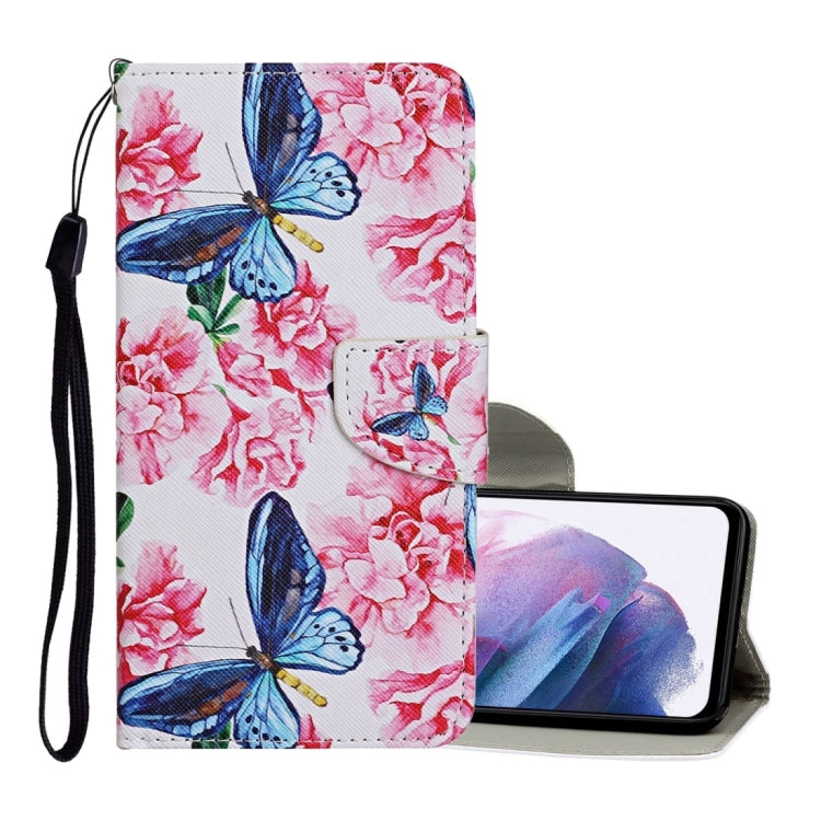 Colored Drawing Pattern Horizontal Flip Leather Case with Holder & Card Slots & Wallet & Lanyard, For Samsung Galaxy S21+ 5G, For Samsung Galaxy S21 Ultra 5G