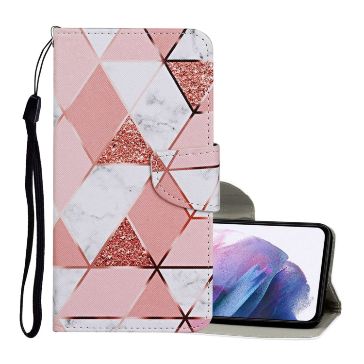 Colored Drawing Pattern Horizontal Flip Leather Case with Holder & Card Slots & Wallet & Lanyard, For Samsung Galaxy S21+ 5G, For Samsung Galaxy S21 Ultra 5G