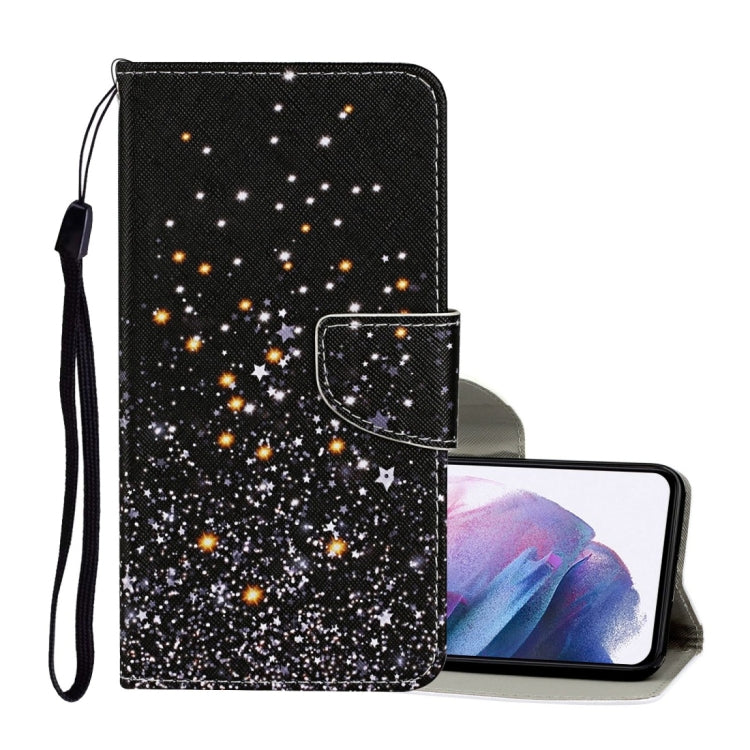 Colored Drawing Pattern Horizontal Flip Leather Case with Holder & Card Slots & Wallet & Lanyard, For Samsung Galaxy S21+ 5G, For Samsung Galaxy S21 Ultra 5G