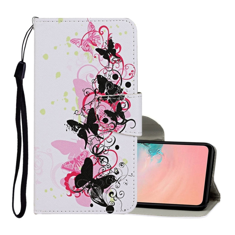 Colored Drawing Pattern Horizontal Flip Leather Case with Holder & Card Slots & Wallet & Lanyard, For Samsung Galaxy S21+ 5G, For Samsung Galaxy S21 Ultra 5G