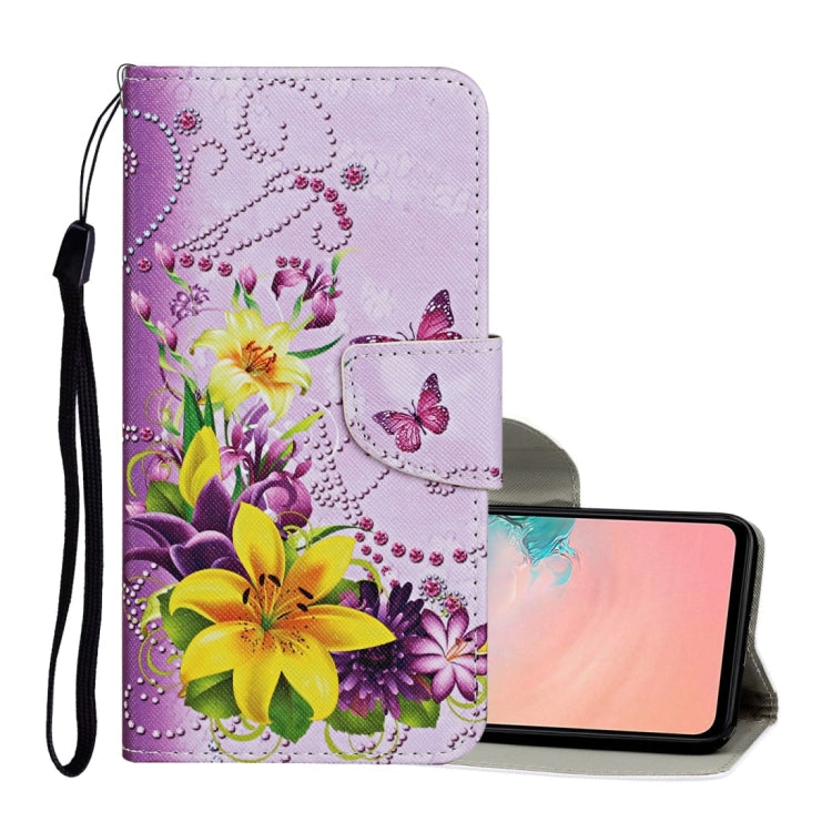 Colored Drawing Pattern Horizontal Flip Leather Case with Holder & Card Slots & Wallet & Lanyard, For Samsung Galaxy S21+ 5G, For Samsung Galaxy S21 Ultra 5G