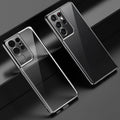 SULADA Shockproof Plating Silicone Transparent Protective Case, For Samsung Galaxy S21 Ultra 5G, For Samsung Galaxy S21 5G