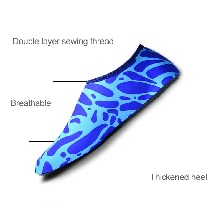 Non-slip Wear-resisting Thick Rubber Sole Diving Shoes and  Socks, One Pair, XXXS, XXS