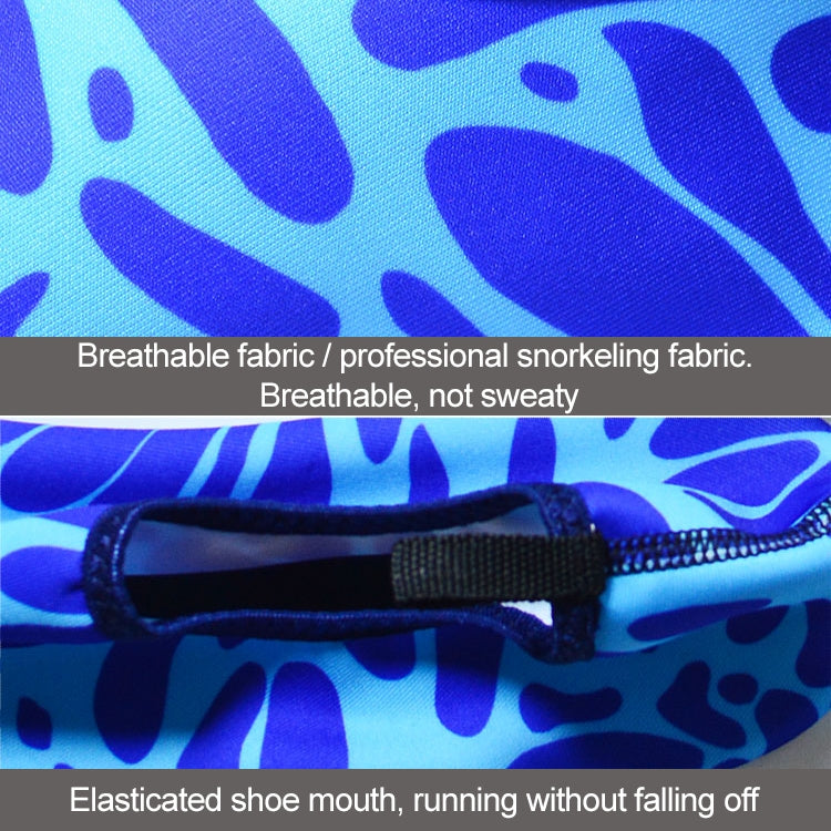 Non-slip Wear-resisting Thick Rubber Sole Diving Shoes and  Socks, One Pair, XS, S