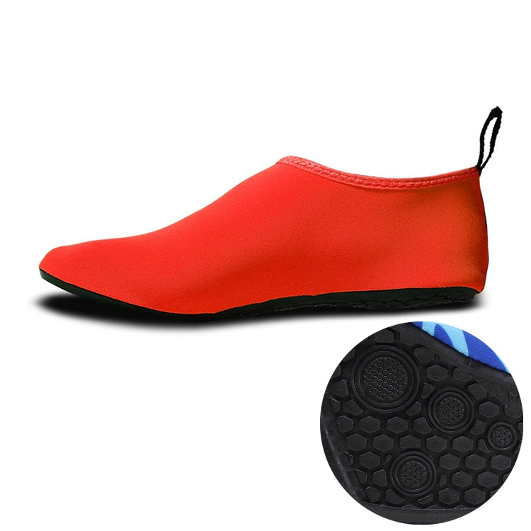 Non-slip Wear-resisting Thick Rubber Sole Diving Shoes and  Socks, One Pair, XXXL