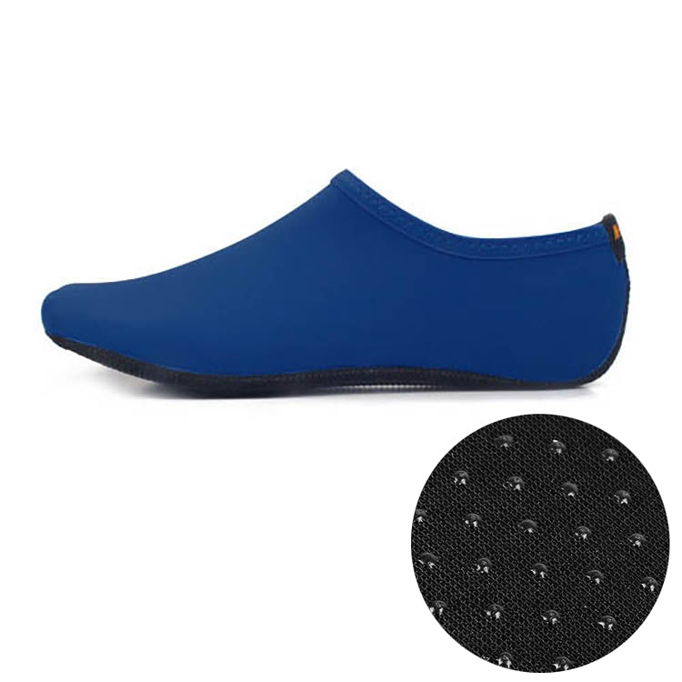 Non-slip Plastic Grain Texture Thick Cloth Sole Solid Color Diving Shoes and Socks, One Pair, XXXS, XXS, XS, S