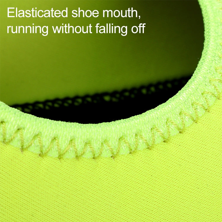 Non-slip Plastic Grain Texture Thick Cloth Sole Solid Color Diving Shoes and Socks, One Pair, XXXL