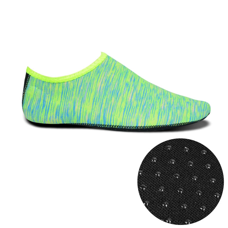 Non-slip Plastic Grain Texture Thick Cloth Sole Printing Diving Shoes and Socks, One Pair, XXXS, XXS, XS, S