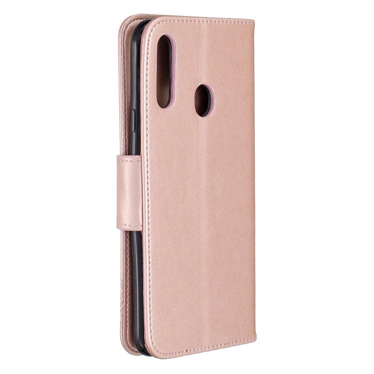 Two Butterflies Embossing Pattern Horizontal Flip Leather Case with Holder & Card Slot & Wallet & Lanyard, For Galaxy A20s, For Xiaomi Redmi Note 8 Pro