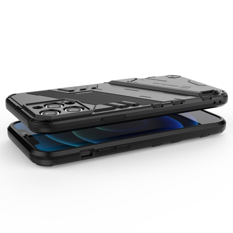 Punk Armor 2 in 1 PC + TPU Shockproof Case with Invisible Holder, For iPhone 12 Pro Max, For iPhone 11 Pro, For iPhone 11