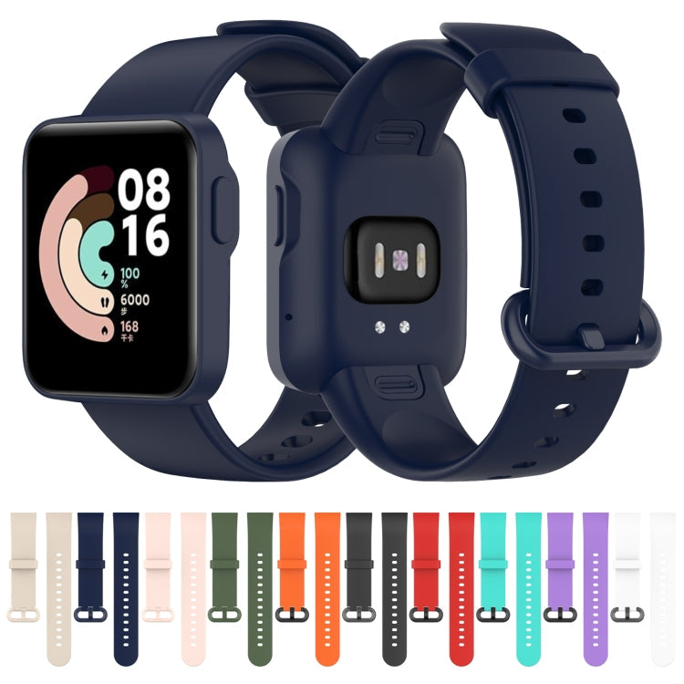 For Xiaomi Mi Watch Lite / Redmi Watch Silicone Watch Band, Size: One Size(Black)