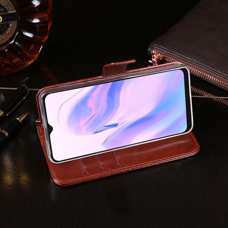 idewei Crazy Horse Texture Horizontal Flip Leather Case with Holder & Card Slots & Wallet, For Blackview A70, For Blackview A80 Plus, For Motorola Moto E7 Power
