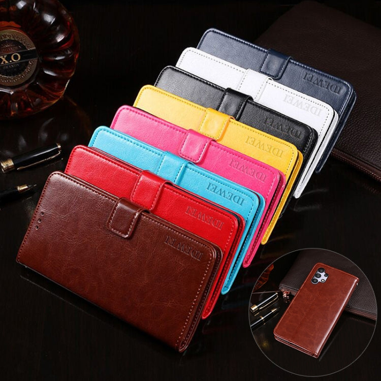 idewei Crazy Horse Texture Horizontal Flip Leather Case with Holder & Card Slots & Wallet, For Samsung Galaxy A32 4G, For Samsung Galaxy A52 5G, For Samsung Galaxy A72 5G