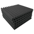 30x30x2.5cm Triangular Groove Style Recording Studio Drum Video Room Sound Insulation Board Silencer Cotton, 6 PCS, 10 PCS, 12 PCS, 20 PCS, 24 PCS