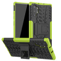 Tire Texture TPU + PC Shockproof Case with Holder, For Galaxy Note 10 Plus