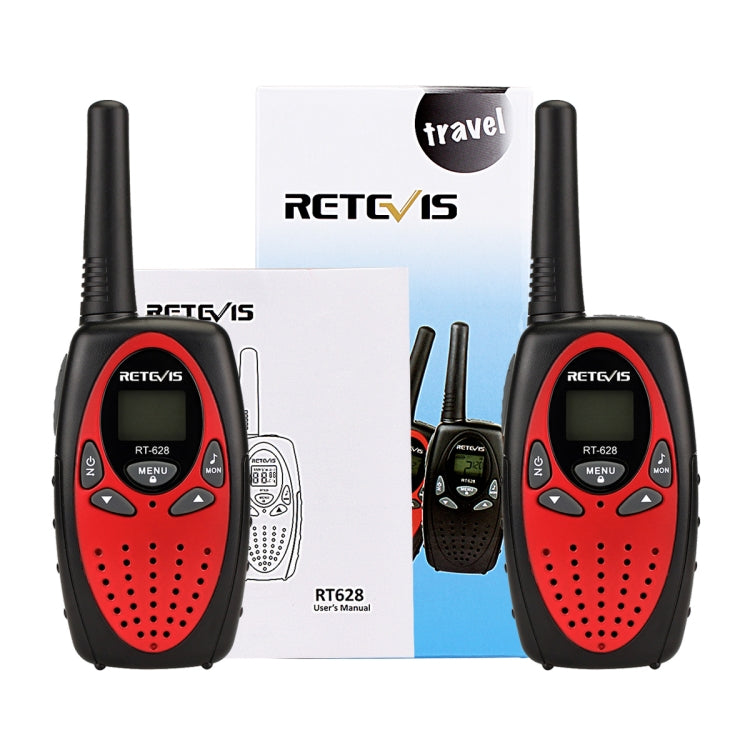 1 Pair RETEVIS RT628 0.5W EU Frequency 446MHz 8CHS Handheld Children Walkie Talkie, RT628(Red), RT628(Black), RT628(White)