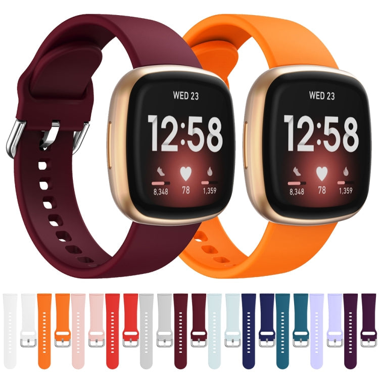 For Fitbit Versa 3 Silicone Watch Band(Purple)