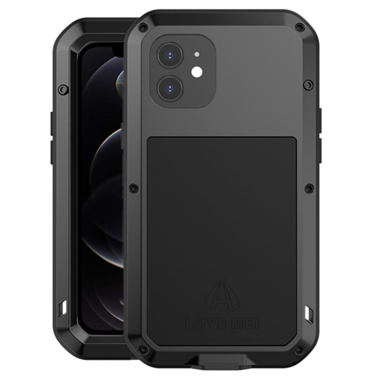 LOVE MEI Metal Shockproof Waterproof Dustproof Protective Case, For iPhone 12