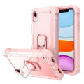 PC + Rubber 3-layers Shockproof Protective Case with Rotating Holder, For iPhone XR, For iPhone XS Max