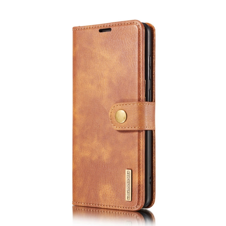 DG.MING Crazy Horse Texture Flip Detachable Magnetic Leather Case with Holder & Card Slots & Wallet, For Samsung Galaxy A32 4G