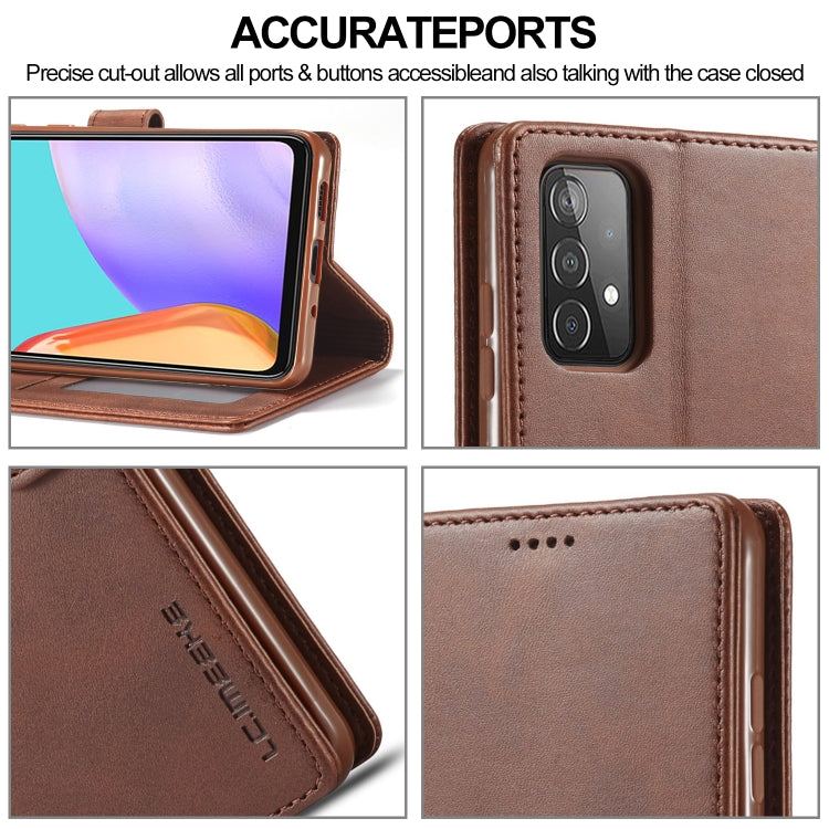 LC.IMEEKE Calf Texture Horizontal Flip Leather Case, with Holder & Card Slots & Wallet, For Samsung Galaxy A82