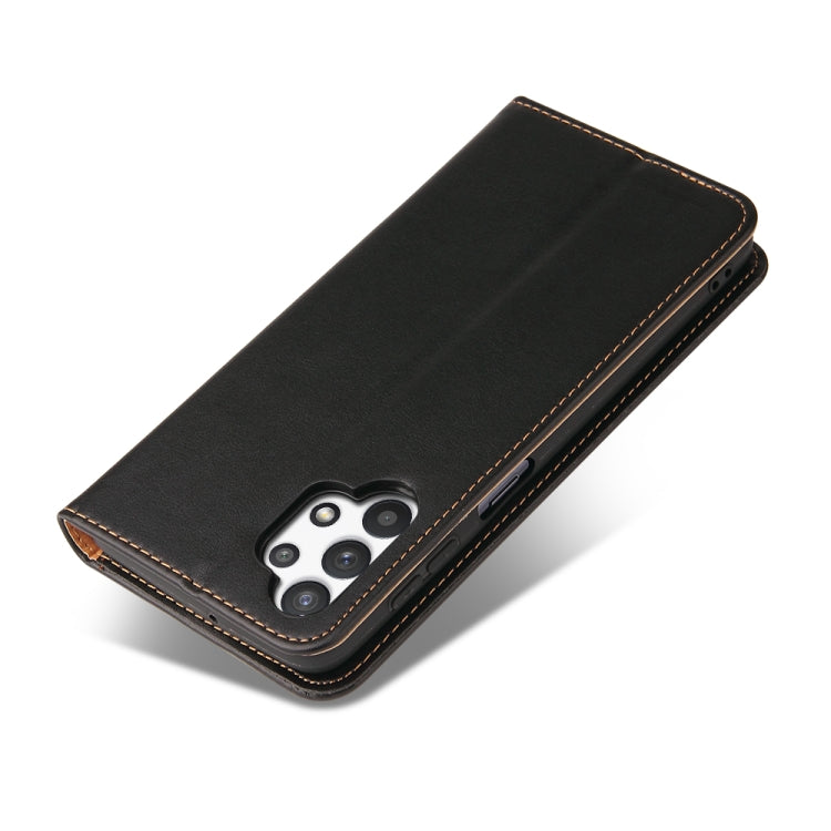 Fierre Shann PU Genuine Leather Texture Horizontal Flip Leather Case with Holder & Card Slots & Wallet, For Samsung Galaxy A32 5G, For Samsung Galaxy A72 5G, For Samsung Galaxy A52 5G