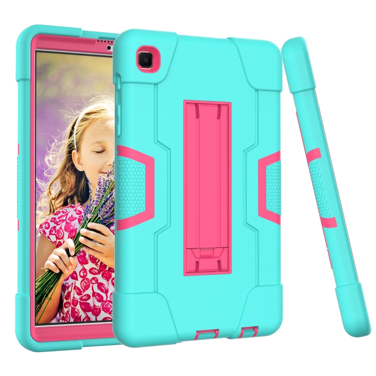 Contrast Color Robot Shockproof Silicone + PC Protective Case with Holder, For Samsung Galaxy Tab A7 Lite T225, For Samsung Galaxy Tab A7 10.4 (2020)