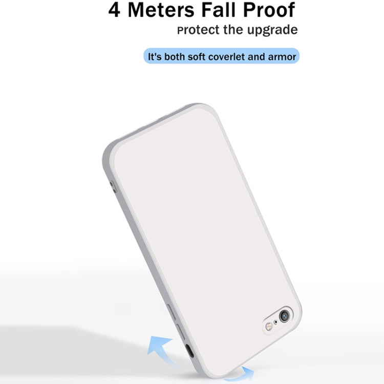 Solid Color Imitation Liquid Silicone Straight Edge Dropproof Full Coverage Protective Case, For iPhone 6s / 6, For iPhone 6s Plus / 6 Plus