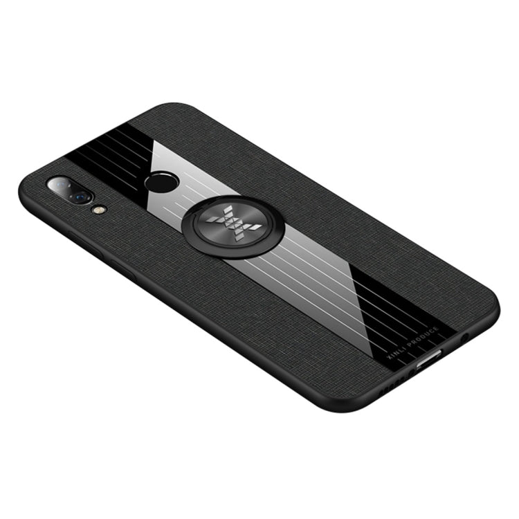 XINLI Stitching Cloth Textue Shockproof TPU Protective Case with Ring Holder, For Huawei nova 3i, For Huawei nova 4, For Huawei nova 4e, For Huawei nova 5