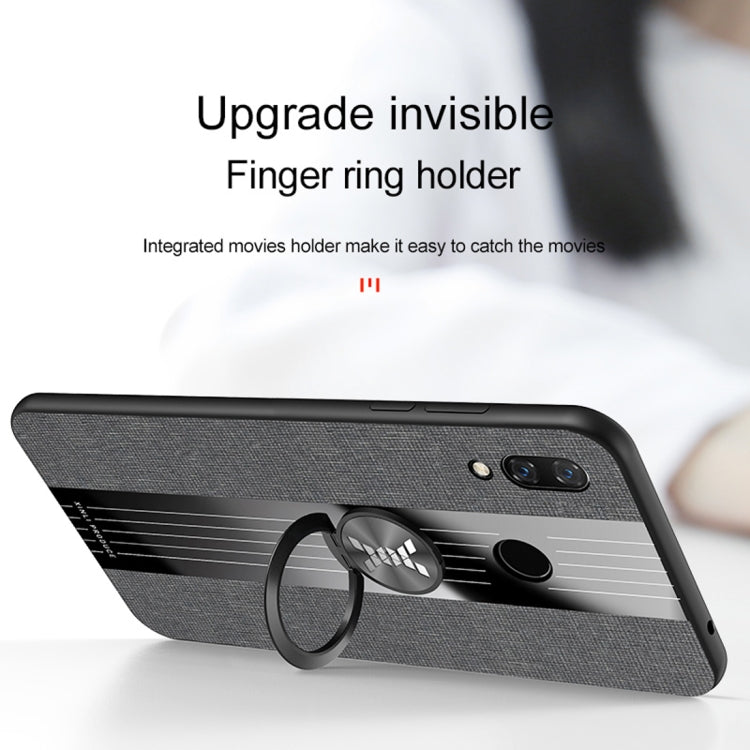 XINLI Stitching Cloth Textue Shockproof TPU Protective Case with Ring Holder, For Huawei nova 3i, For Huawei nova 4, For Huawei nova 4e, For Huawei nova 5