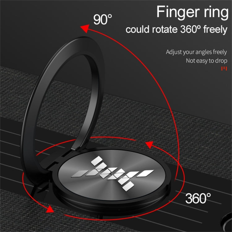 XINLI Stitching Cloth Textue Shockproof TPU Protective Case with Ring Holder, For Huawei Enjoy 9s, For Huawei Maimang 5, For Huawei Maimang 6, For Huawei Mate 20 Lite / Maimang 7