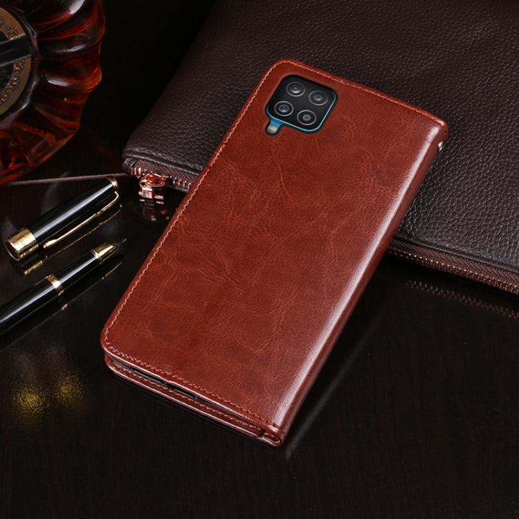 idewei Crazy Horse Texture Horizontal Flip Leather Case with Holder & Card Slots & Wallet, For Samsung Galaxy F12, For Samsung Galaxy F52 5G, For Sharp Aquos R6